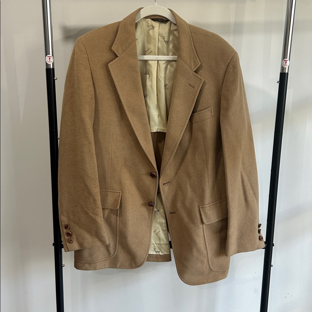 Tan Blazer with Button Details